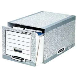 Bankers Box Schubladen Archiv System BxHxT 39x31x56,8cm grau Packung mit 5 Stück