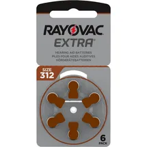 Rayovac Extra Advanced Hörgerätebatterien mit Active-Core-Technologie 312, 6st.