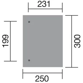 Weka Terrassenüberdachung 671  300 x 271 x 250 cm natur