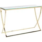 Beliani Ringgold Konsolentisch 120 x 40 x 80 cm Gold