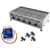 ChattenGlut Gasbräter 5-flammig 18kW Tischgerät Rost mit DGUV