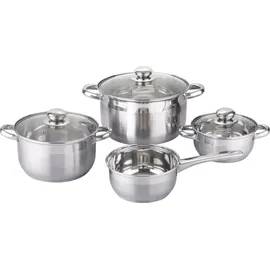 Michelino Denver Topf-Set 7-tlg. 3 x Kochtopf + Stielkasserolle