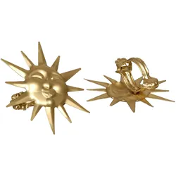 Dekoklammer LIEDECO "Sonne", gold (goldfarben), 2 St., Metall, Gardinenbefestigungen, für Gardinen, Vorhänge
