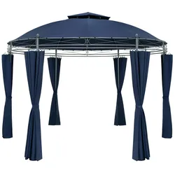 Casaria Pavillon Toscana Ø350cm Blau Wasserabweisend UV-Schutz 50+
