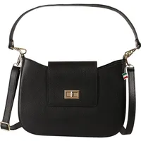 FLORENCE Schultertasche Leder Black