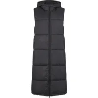 URBAN CLASSICS Long Hooded Puffer Weste Black M