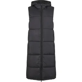 URBAN CLASSICS Long Hooded Puffer Weste Black M