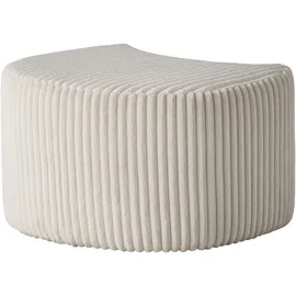 Home Affaire Hocker MAISIE, passende Ergänzung zum Big-Drehsessel, MAISIE, in Mega-Cord und Web-Velours beige|braun