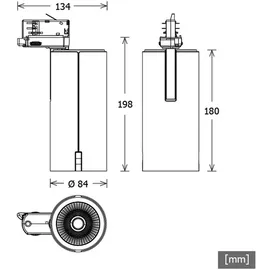 LTS Licht & Leuchten LTS Licht&amp;Leuchten Stromschienenstrahler SIRUX-T 202.940.WFws