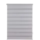 ondeco Doppelrollo Klemmfix Seitenzugrollo Blickdicht Klemmfix Farbe: Grau, Größe: 100x160 cm