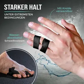PULLUP & DIP Fingertape extra starkem Kleber, 3 Rollen Klettertape Finger, Torwart Training (Weiß)