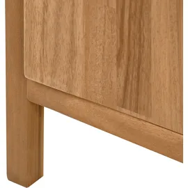 Beliani Outdoor-Küchenschrank Venosa Braun