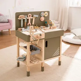Howa Werkbank für Kinder aus Holz mit 47 tlg. Zubehör Kinderwerkbank 4905