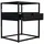 VCM Nachtschrank Flokas M 45 x 40 x 55 cm Schwarz