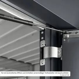 hörmann stauraumsysteme Juno Gerätehaus 2,14 x 1,66 m Anthrazitgrau