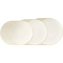 SELTMANN WEIDEN Savona Teller-Set 18-tlg. Goldlinie creme