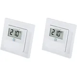 Homematic IP Temp. und Luftfeucht. Sensor mit Display 2 Stück