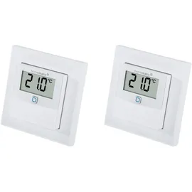 Homematic IP Temp. und Luftfeucht. Sensor mit Display 2 Stück