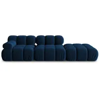 Micadoni Sofa Bellis, modular 4-Sitzer blau