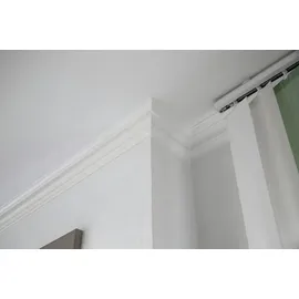 Marbet Design Stuckleisten XPS Styropor weiß - Deckenleisten Deckenstuck Leisten E-Leisten - (50 Meter / 25 Leisten E-25)
