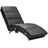 CASARIA Relaxliege London Kunstleder 186 x 89 x 55 cm Schwarz mit Massage und Heizfunktion