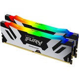 Kingston FURY Renegade RGB schwarz/silber DIMM Kit 32GB, DDR5-6000, CL32-38-38, on-die ECC (KF560C32RSAK2-32)