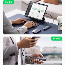 UGREEN HUB USB Typ C Splitter - 4x USB 3.2 Gen 1 silber