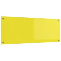 VidaXL Küchenrückwand Gelb 110x40x0,6 cm Hartglas