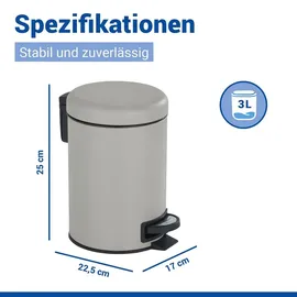 Wenko Leman 3 l taupe
