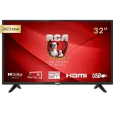 RCA iRB32H3 Fernseher 32 Zoll (TV 80 cm), Dolby Audio, LED, Triple Tuner DVB-C / T2 / S2, CI+, HDMI, Mediaplayer per USB, digitaler Audioausgang, i... - Schwarz