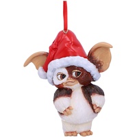 Nemesis Now Gremlins Gizmo in Weihnachtsmannmütze, zum Aufhängen, festlich, dekorativ, rot, 10,5 cm