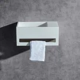 Bernstein - Wandwaschbecken Ba2105 Mineralguss 35,5x20x16cm Weiß Matt Mit Handtuchhalter Ablagefläche Rechts Ohne Blende