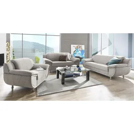 TRENDMANUFAKTUR Sessel Rondo Kunstleder 121 x 85 x 94 cm Beige mit Federkern