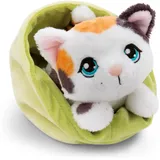 NICI Little Paws Gefleckte Katze gefleckt im Körbchen 61332