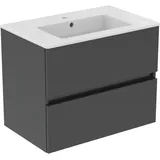 Ideal Standard Waschbeckenunterschrank 2 Auszüge 70 x 71 x 0 cm Grau