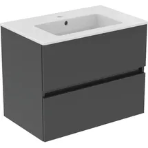 Ideal Standard Waschbeckenunterschrank 2 Auszüge 70 x 71 x 0 cm Grau