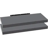 Woltu Bücherregal 60 x 22,9 x 3,8 cm Dunkelgrau