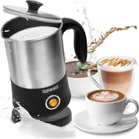 Duronic MF300 Milchaufschäumer, 400ml Induktion heiß & kalt Kaffee, Kakao,