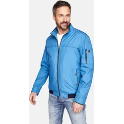 Outdoorjacke CABANO, Herren, Gr. 62, blau (blau, blau), 100% Polyester, unifarben, sportlich, kurz, hoch geschlossener Ausschnitt, Langarm, Jacken, mit wasserabweisender Funktion