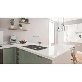 Grohe K700U 80-S 76/45 1.5 lh Becken links edelstahl