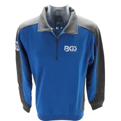 BGS 90044 Sweatshirt mit Kragen Comfort Fit Größe L mit BGS Logo