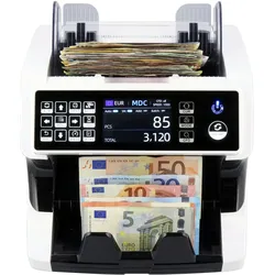 Semiprofessioneller Banknotenprüfer mit Falschgelderkennung 100% von der B.C.E. getestet: Stufe 3 -MONEPASS