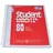 Brunnen Collegeblock Student A5 kariert rot