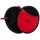 Black Forest Fox Topfhandschuhe Topflappen Pro 300 aus Leder mit Kevlar 2 Stück verschiedene Farben, (Set, 2-tlg), Rot Schwarz rot