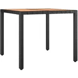 vidaXL Gartentisch 99,6 x 48,5 x 13,1 cm Schwarz