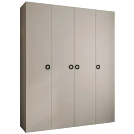 abiks möbel Drehtürenschrank COMO 200 x 245,5 x 50 cm Schwarz