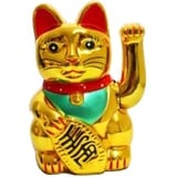 Winkekatze - Maneki-Neko Glückskatze, 13 cm