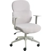 Beliani LEXOR Stoff Hellgrau