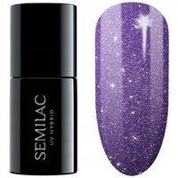 Semilac UV Nagellack Hybrid 329 Brave Violet 7ml Kollektion Cat Eye Effect