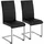 Tectake tectake® Schwingstühle Kunstleder 2er Setschwarz